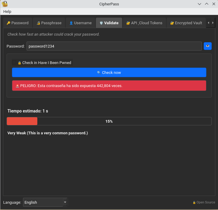 Validation Interface